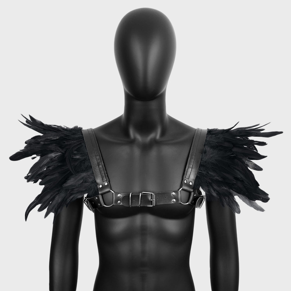 2024 New Halloween Cosplay Feather Cape Men's Cloak Party Costume - Coscosmos