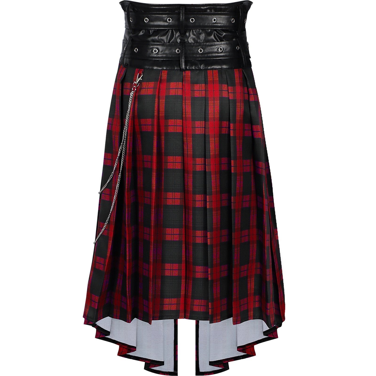 2025 Europe and America Original Medieval Dark Rock Gothic Plaid Skirt for Men - Ashes Plaid Skirt - Coscosmos 2025 Europe and America Original Medieval Dark Rock Gothic Plaid Skirt for Men - Ashes Plaid Skirt - Coscosmos