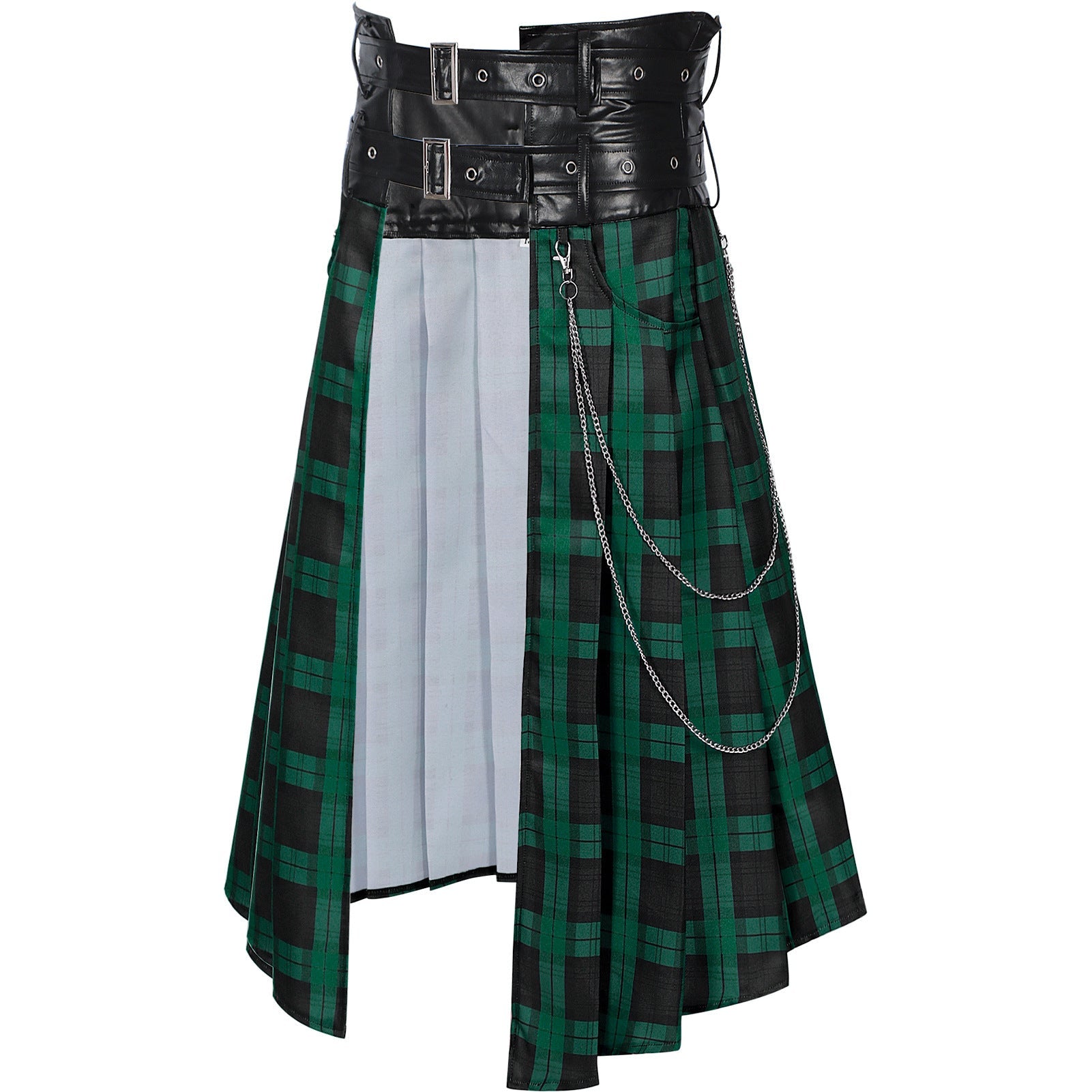2025 Europe and America Original Medieval Dark Rock Gothic Plaid Skirt for Men - Ashes Plaid Skirt - Coscosmos 2025 Europe and America Original Medieval Dark Rock Gothic Plaid Skirt for Men - Ashes Plaid Skirt - Coscosmos
