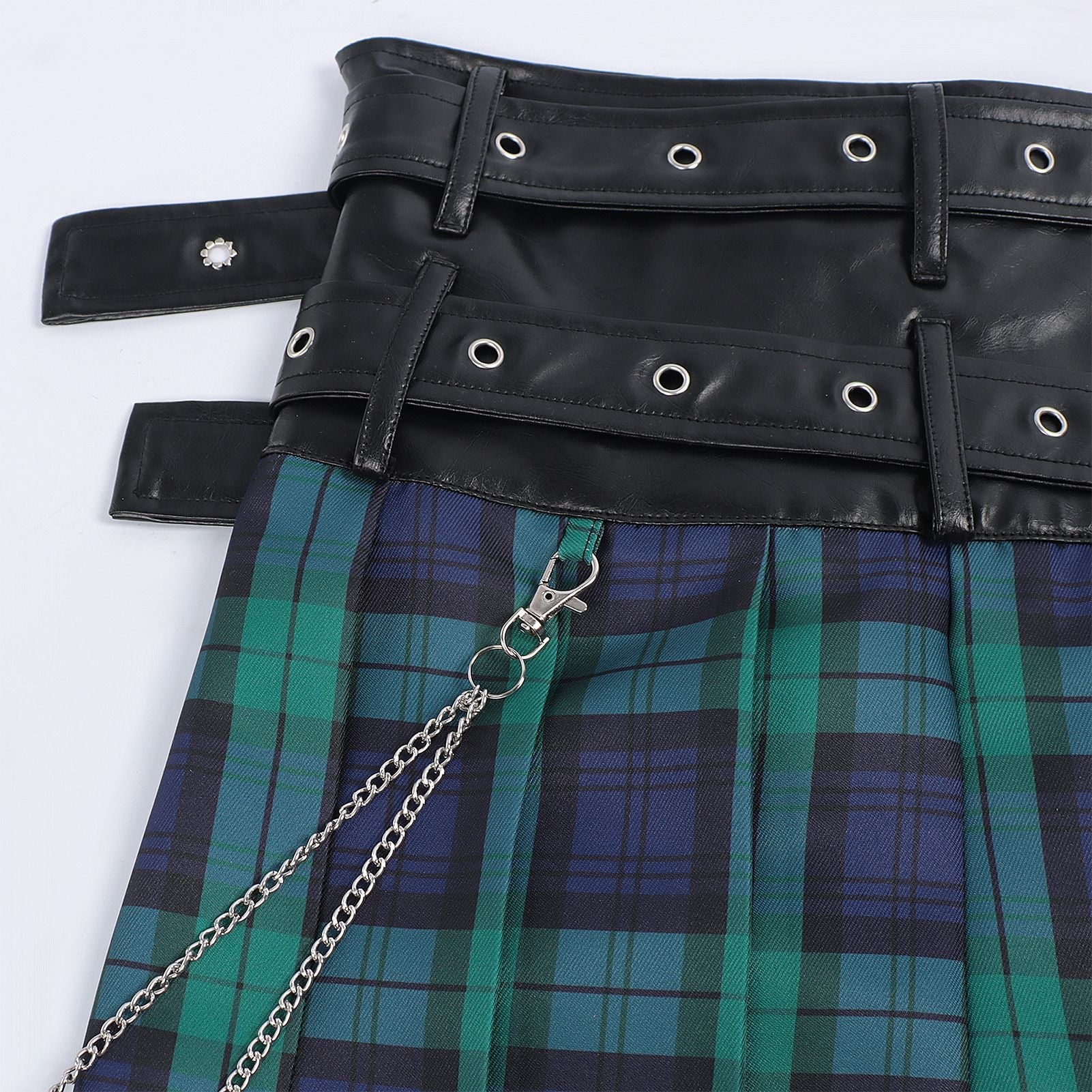 2025 Europe and America Original Medieval Dark Rock Gothic Plaid Skirt for Men - Ashes Plaid Skirt - Coscosmos 2025 Europe and America Original Medieval Dark Rock Gothic Plaid Skirt for Men - Ashes Plaid Skirt - Coscosmos