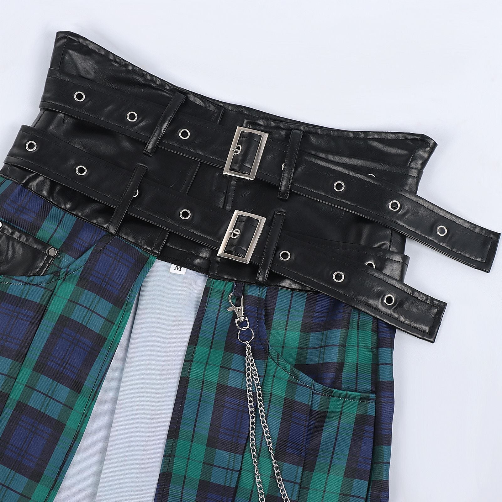 2025 Europe and America Original Medieval Dark Rock Gothic Plaid Skirt for Men - Ashes Plaid Skirt - Coscosmos 2025 Europe and America Original Medieval Dark Rock Gothic Plaid Skirt for Men - Ashes Plaid Skirt - Coscosmos