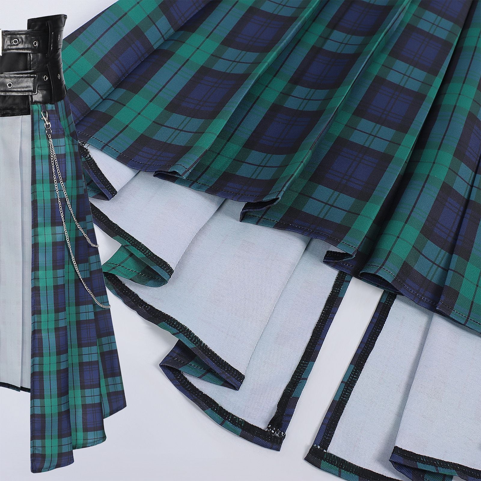 2025 Europe and America Original Medieval Dark Rock Gothic Plaid Skirt for Men - Ashes Plaid Skirt - Coscosmos 2025 Europe and America Original Medieval Dark Rock Gothic Plaid Skirt for Men - Ashes Plaid Skirt - Coscosmos