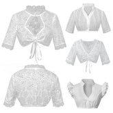 2025 Foreign Trade New Beer Dress Bavaria Beer Festival Ding Dong Dress White V - Neck Top Women - Coscosmos