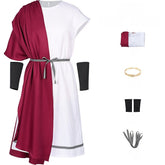 2025 New Halloween Ancient Rome Greek King Gladiator Costume with Laurel Wreath - Coscosmos