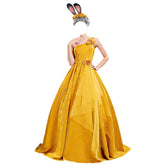 Zootopia 2 Judy Hopps Cosplay Costume Yellow Gown Dress for Halloween, Party, Stage Performances