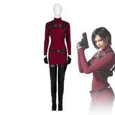 Ada Wong Cosplay Costume - Resident Evil 2 Red Dress Outfit for Women - Coscosmos