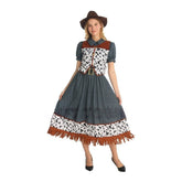 Adult Cosplay Western Cowgirl Costume Set for Masquerade W - 0373 - Coscosmos