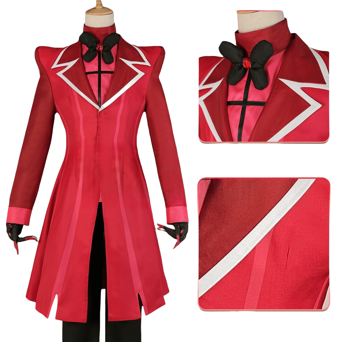 Alastor the Radio Demon Cosplay Costume - Helluva Boss Anime Outfit - Coscosmos Alastor the Radio Demon Cosplay Costume - Helluva Boss Anime Outfit - Coscosmos