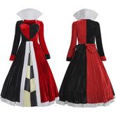 Alice in Wonderland Queen of Hearts Cosplay Costume Halloween Outfit - Coscosmos