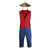 Authentic One Piece Monkey D. Luffy Cosplay Costume for Anime Fans - Coscosmos