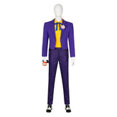 Batman The Animated Series Joker Full Set Uniform Outfit Men Cosplay Costume Halloween - Coscosmos