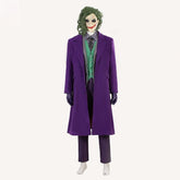 Batman: The Dark Knight Joker Cosplay Costume Coat Pants Mask Outfit Halloween Lot - Coscosmos