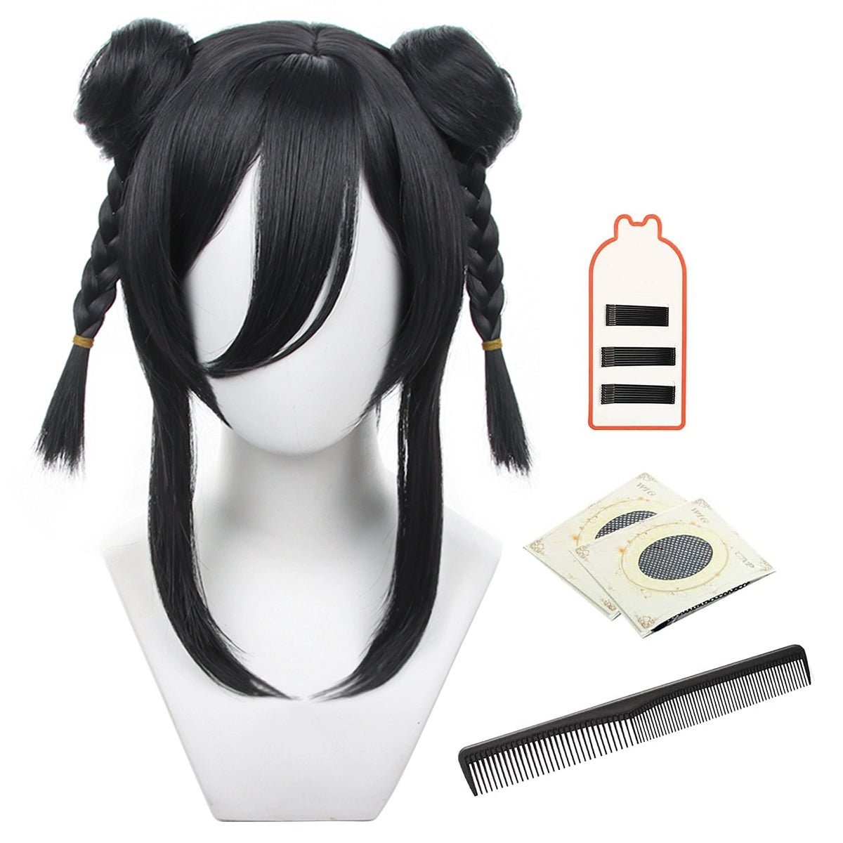 Blue Lock Thousand Cut Leopard Bun Wig - Chinese Style Dual Buns with Nine Color Options - Coscosmos Blue Lock Thousand Cut Leopard Bun Wig - Chinese Style Dual Buns with Nine Color Options - Coscosmos
