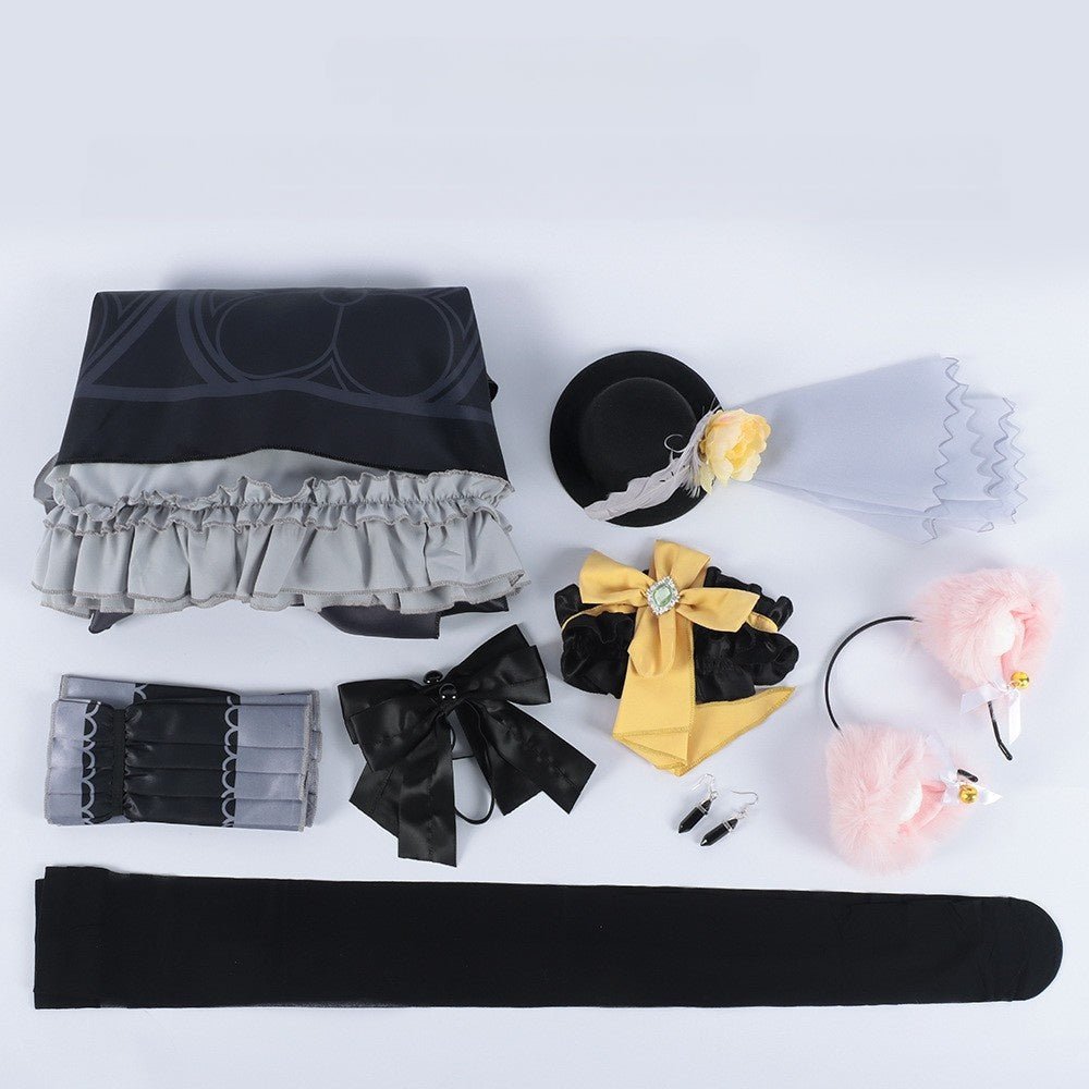 Blue Mari Cosplay Costume from Blue Archive - Mari (Illustrious) Game Dress - Coscosmos Blue Mari Cosplay Costume from Blue Archive - Mari (Illustrious) Game Dress - Coscosmos