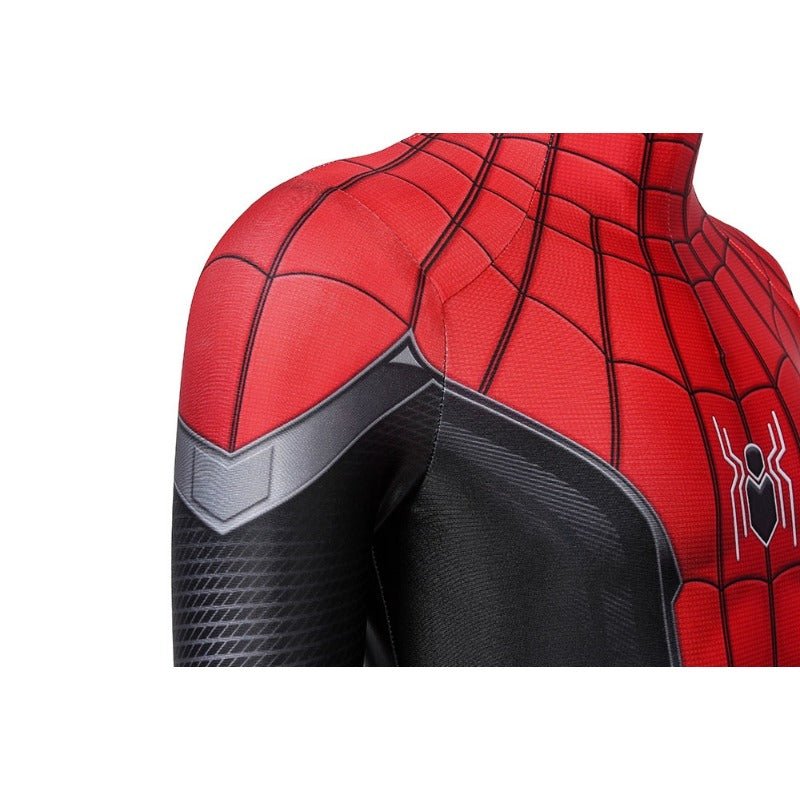 Boy's Marvel Spider - Man Zentai Suit Costume - Web - Slinging Hero Jumpsuit with Mask - Coscosmos