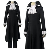 Bungo Anime Akutagawa Ryunosuke Cosplay Costume Wig Oversize Lining Coat Elastic Pants Shirt Belt Daily Wearing Cos - Coscosmos
