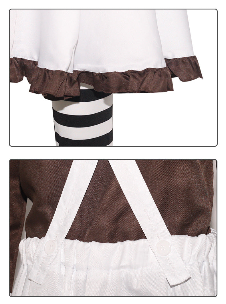 Charlie and the Chocolate Factory Cosplay Costume Chocolate Man Clown Series Halloween Performance Outfit for Men Charlie and the Chocolate Factory Cosplay Costume Chocolate Man Clown Series Halloween Performance Outfit for Men