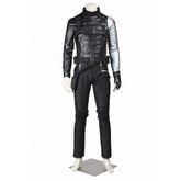 Captain America: The Winter Soldier Bucky Barnes Full Cosplay Costume Suit Set - Coscosmos