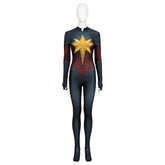 Captain Marvel 2 Carol Danvers Cosplay Jumpsuit, Movie Superhero Tight Fitted Team Bodysuit - Coscosmos
