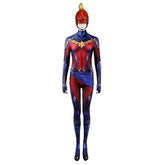 Captain Marvel Carol Danvers HD Printed Cosplay Jumpsuit - Avengers Endgame Inspired Costume - Coscosmos