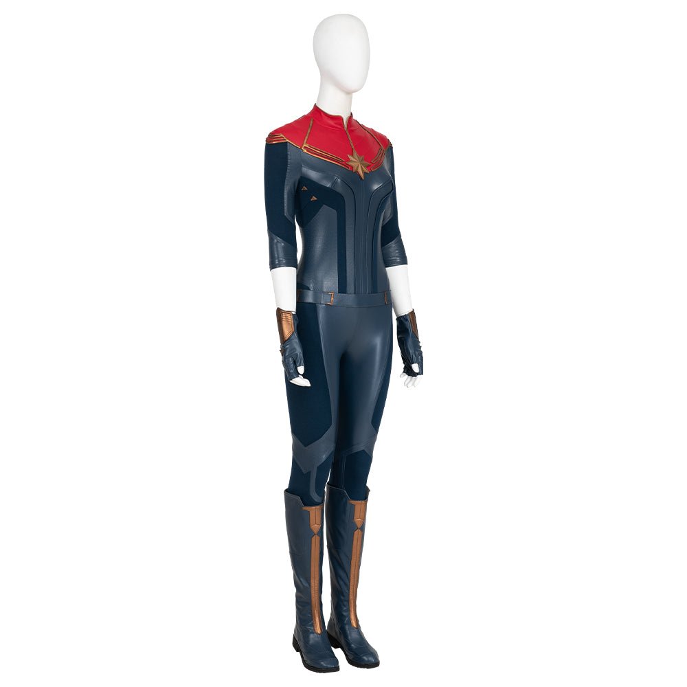 Captain Marvel II Carol Danvers Battle Suit Cosplay Costume Set - Coscosmos Captain Marvel II Carol Danvers Battle Suit Cosplay Costume Set - Coscosmos