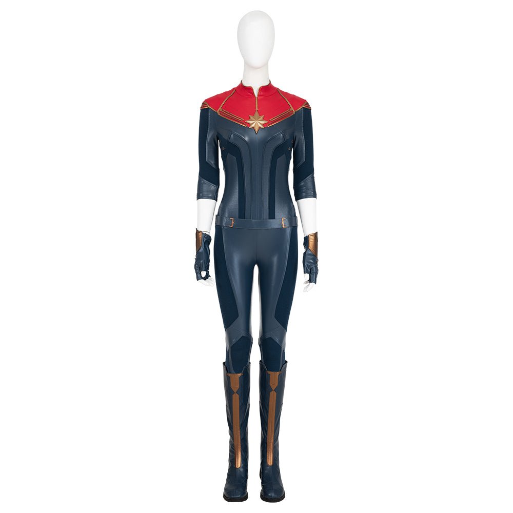 Captain Marvel II Carol Danvers Battle Suit Cosplay Costume Set - Coscosmos Captain Marvel II Carol Danvers Battle Suit Cosplay Costume Set - Coscosmos