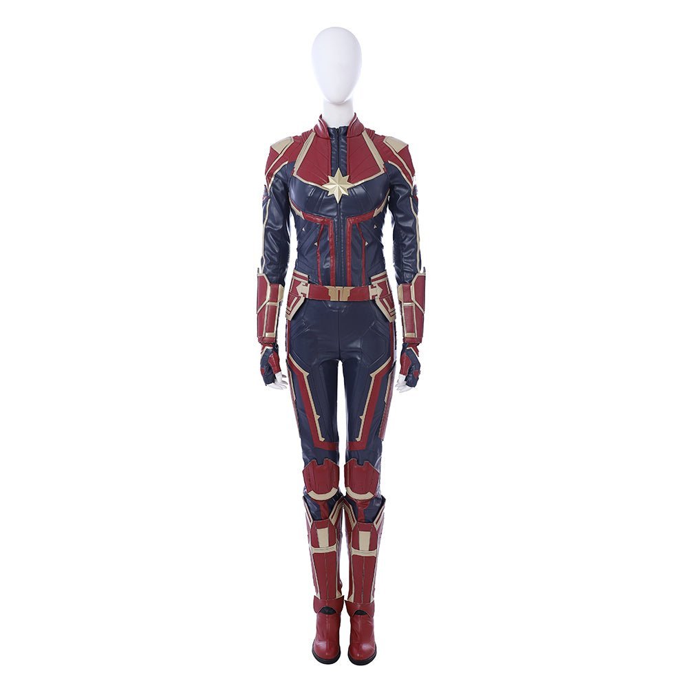 Captain Marvel Red Version Cosplay Costume - Movie Captain Marvel (Carol Danvers) Outfit - Coscosmos
