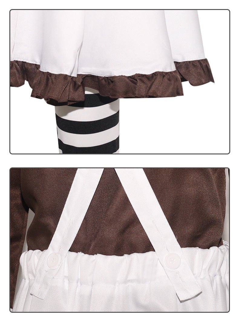 Charlie and the Chocolate Factory Cosplay Costume Chocolate Man Clown Series Halloween Performance Outfit for Men - Coscosmos Charlie and the Chocolate Factory Cosplay Costume Chocolate Man Clown Series Halloween Performance Outfit for Men - Coscosmos