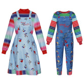 Chucky Children's Costume Set Overalls Cosplay Stage Performance Costume - Coscosmos