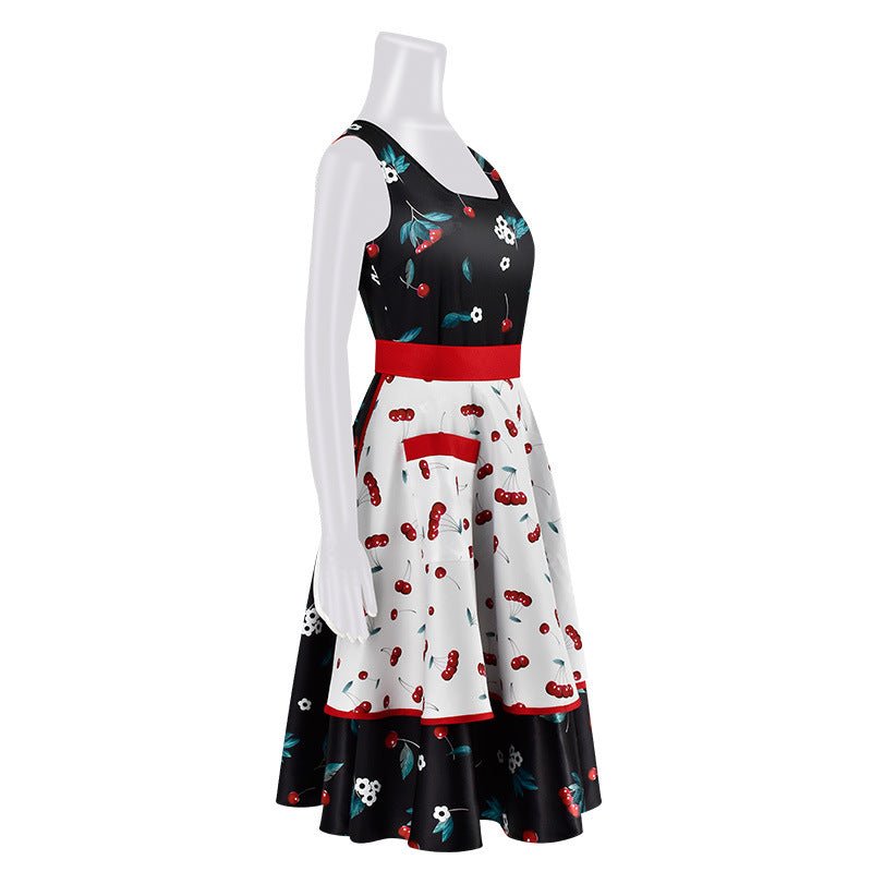 Chucky Season 2 Tiffany Dress Cosplay Costume Halloween Floral Apron Set - Coscosmos Chucky Season 2 Tiffany Dress Cosplay Costume Halloween Floral Apron Set - Coscosmos