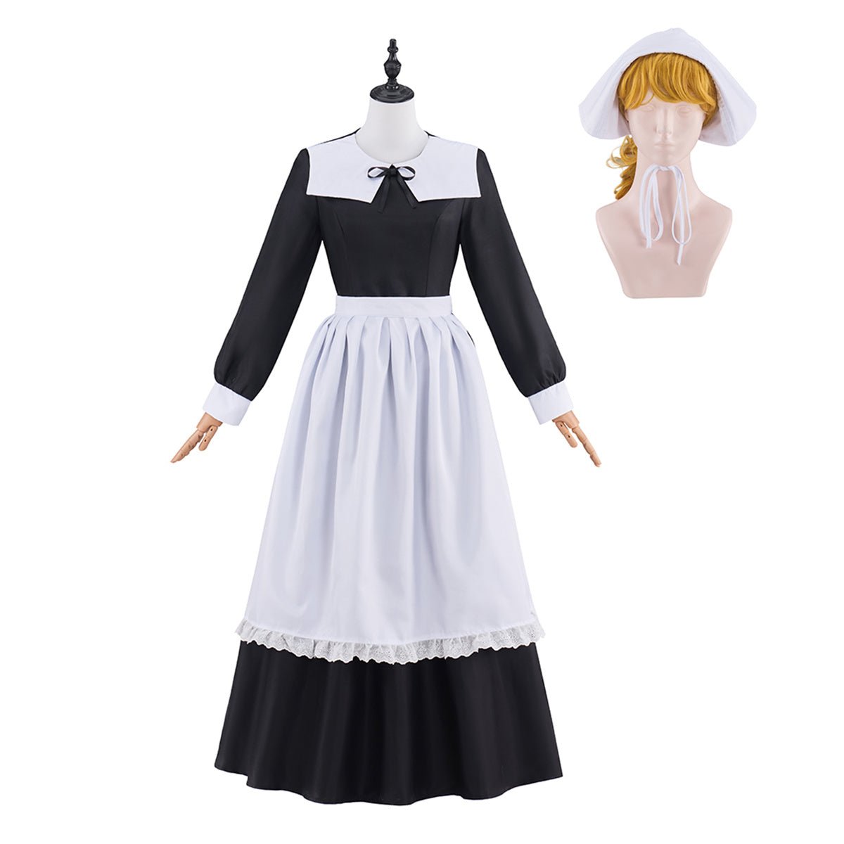 Colonial Maid Cosplay Costume – Elegant & Authentic Outfit - Coscosmos Colonial Maid Cosplay Costume – Elegant & Authentic Outfit - Coscosmos