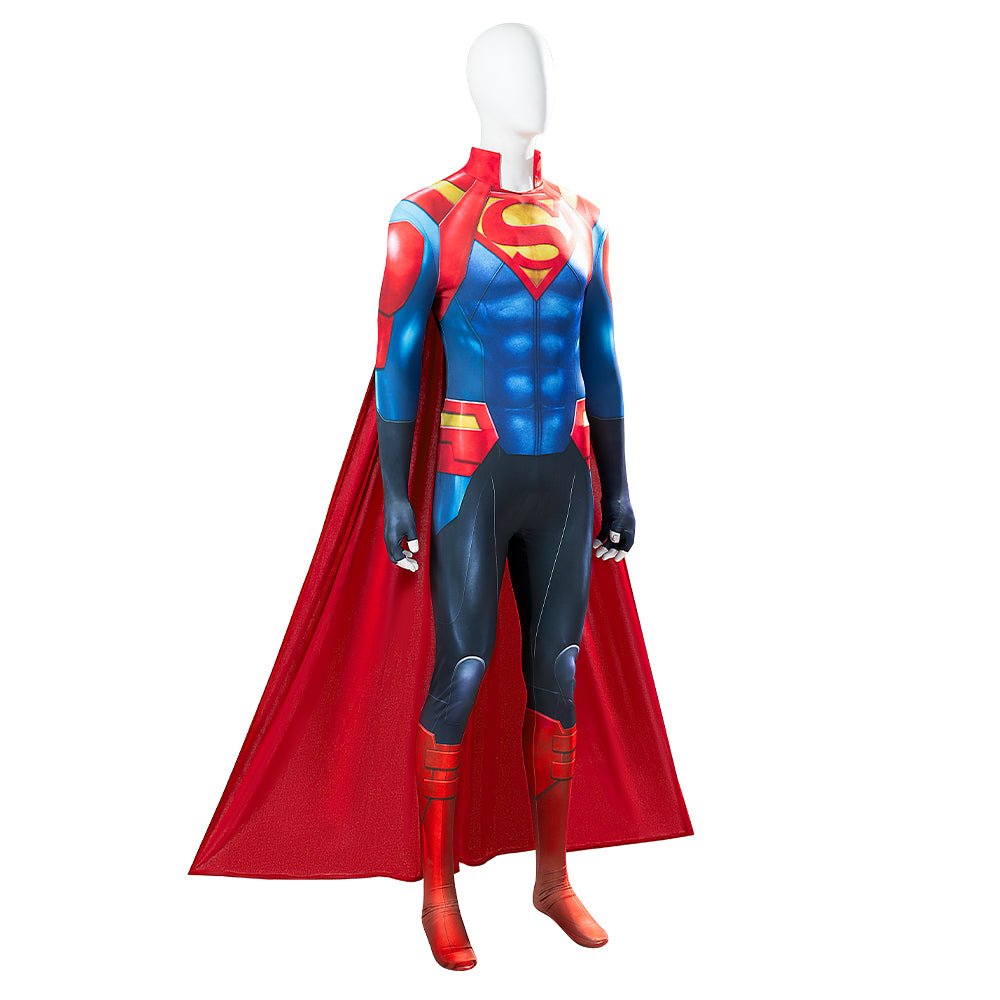 Comics The New 52 Superman Halloween Cosplay Superman Battle Suit Costume Full Set - Coscosmos Comics The New 52 Superman Halloween Cosplay Superman Battle Suit Costume Full Set - Coscosmos