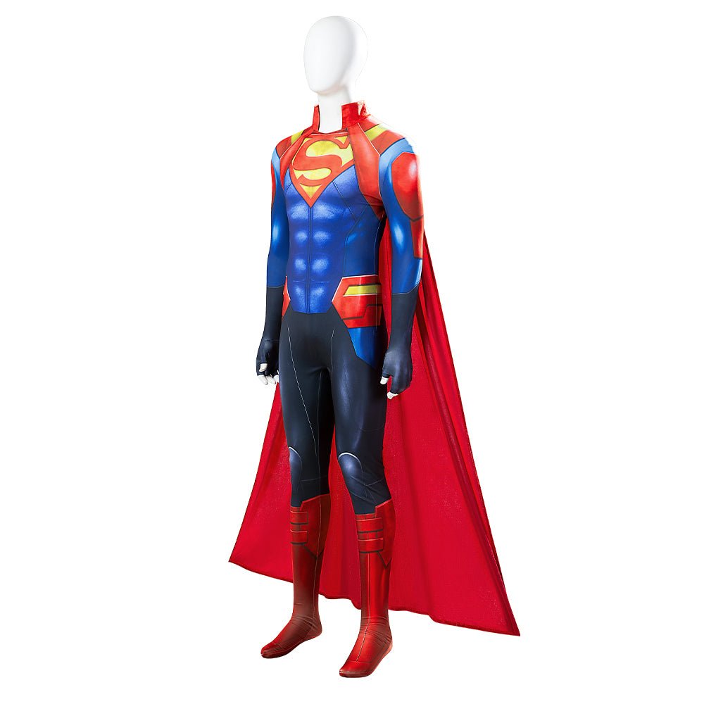 Comics The New 52 Superman Halloween Cosplay Superman Battle Suit Costume Full Set - Coscosmos Comics The New 52 Superman Halloween Cosplay Superman Battle Suit Costume Full Set - Coscosmos
