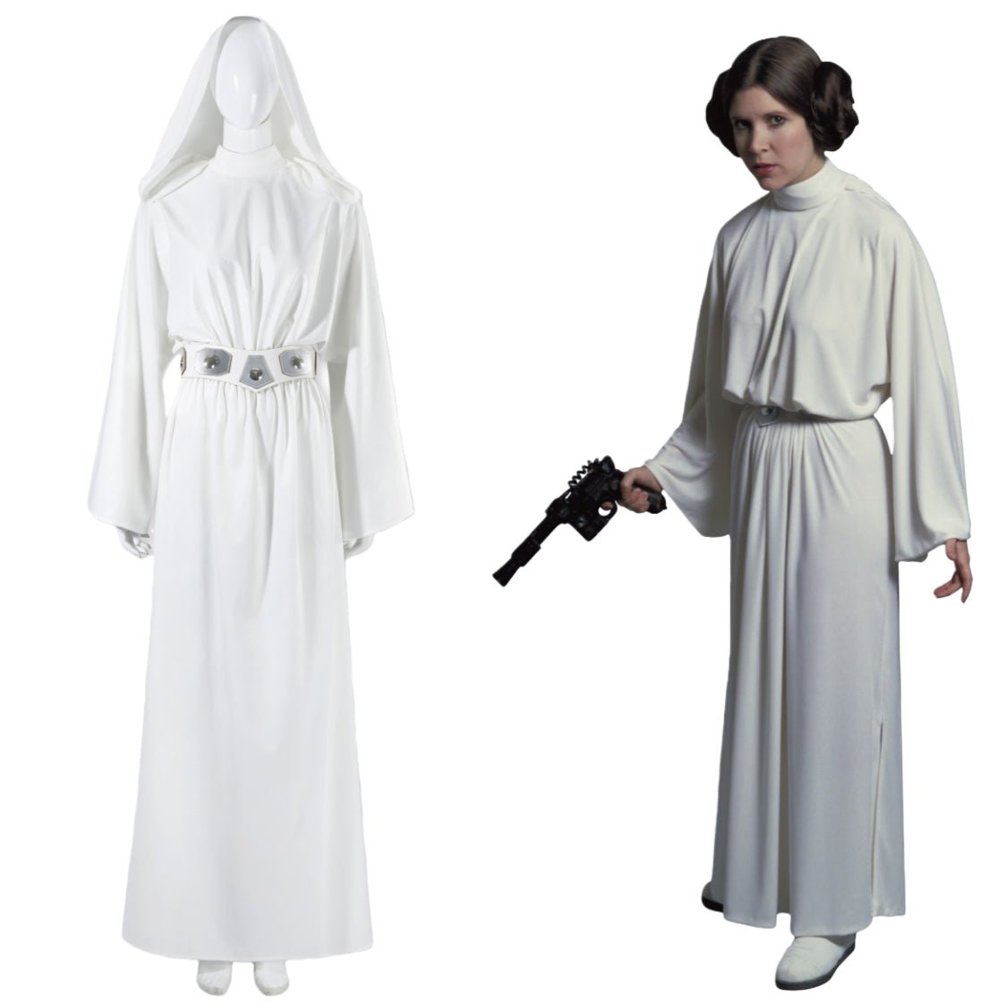 Complete Princess Leia Costume from Star Wars: Episode IV - A New Hope (1977) - Official Replica Complete Princess Leia Costume from Star Wars: Episode IV - A New Hope (1977) - Official Replica
