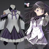 Complete Puella Magi Madoka Magica: The Movie - Walpurgisnacht: Rising Homura Akemi Cosplay Costume Set - Coscosmos