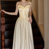 Customized Vintage 90s Macrame Lace Wedding Gown: Off - Shoulder Italian Style Bridal Dress - Coscosmos