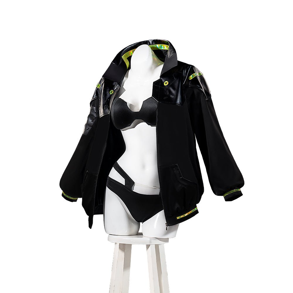 Cyberpunk Edgerunners Rebecca Black Coat Cosplay Costume for Halloween - Coscosmos Cyberpunk Edgerunners Rebecca Black Coat Cosplay Costume for Halloween - Coscosmos
