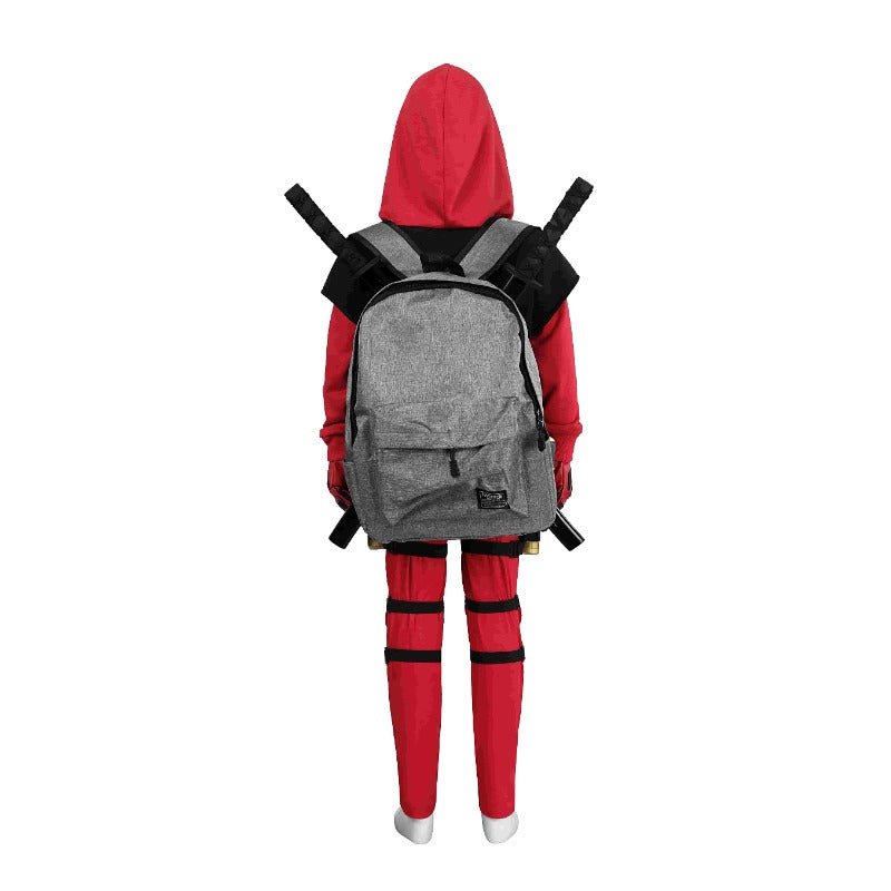 Deadpool 3 Wade Winston Wilson Cosplay Costume Kids & Adults Hoodie Clothing Suit - Coscosmos Deadpool 3 Wade Winston Wilson Cosplay Costume Kids & Adults Hoodie Clothing Suit - Coscosmos
