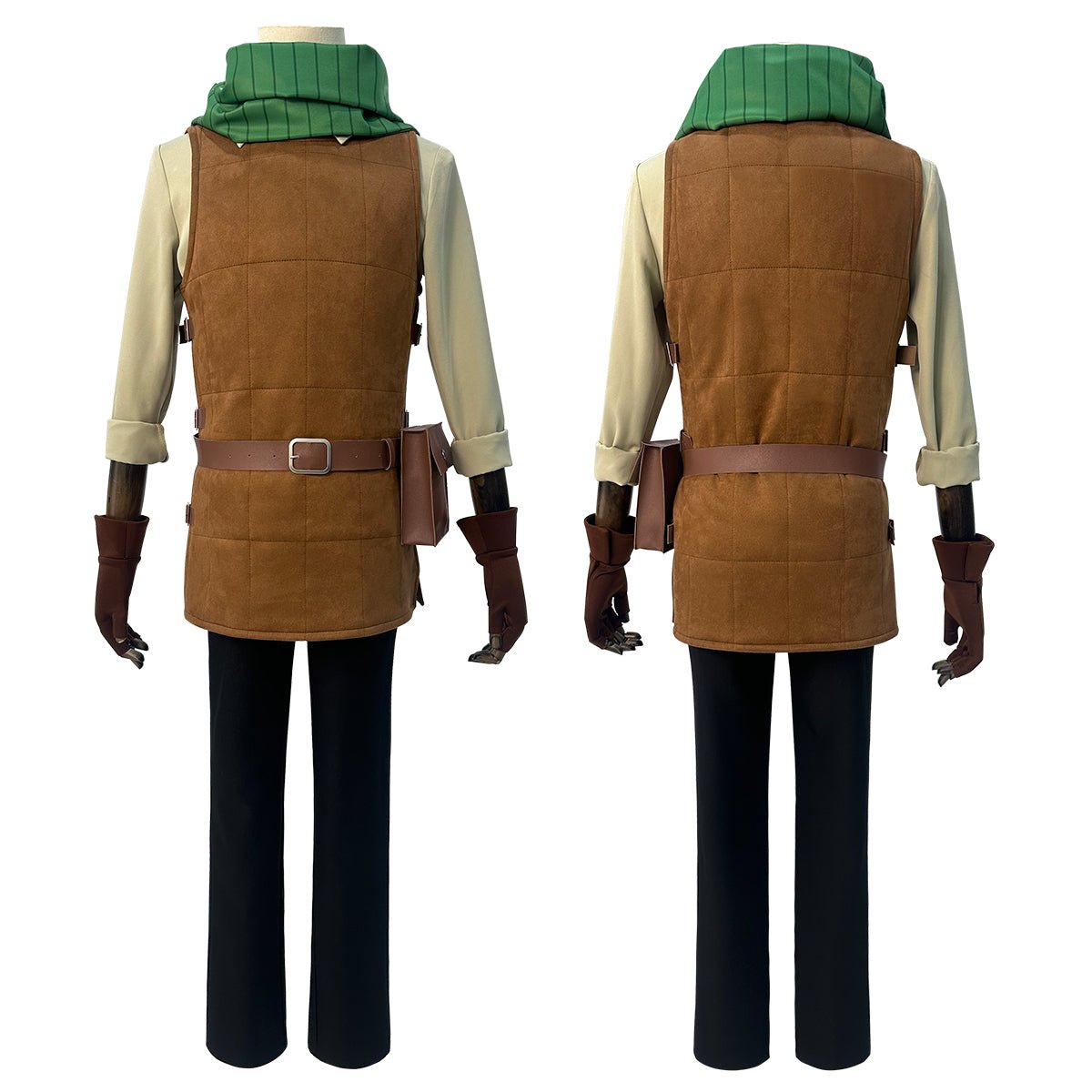 Delicious in Dungeon Chilchuck, Laios Team Cosplay Costume - Premium Quality - Coscosmos Delicious in Dungeon Chilchuck, Laios Team Cosplay Costume - Premium Quality - Coscosmos