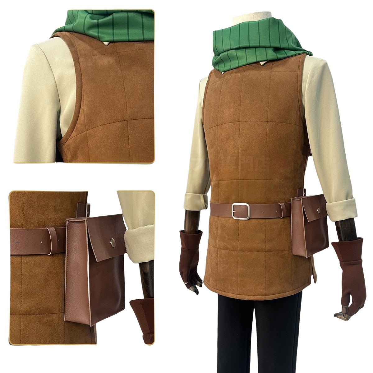 Delicious in Dungeon Chilchuck, Laios Team Cosplay Costume - Premium Quality - Coscosmos Delicious in Dungeon Chilchuck, Laios Team Cosplay Costume - Premium Quality - Coscosmos