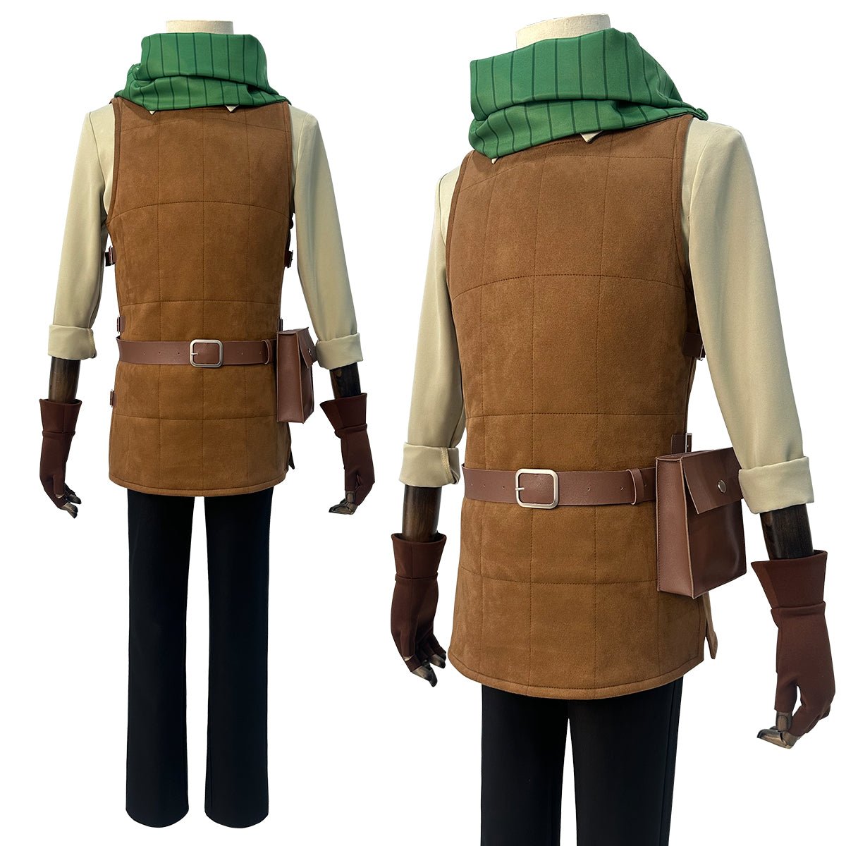 Delicious in Dungeon Chilchuck, Laios Team Cosplay Costume - Premium Quality - Coscosmos Delicious in Dungeon Chilchuck, Laios Team Cosplay Costume - Premium Quality - Coscosmos
