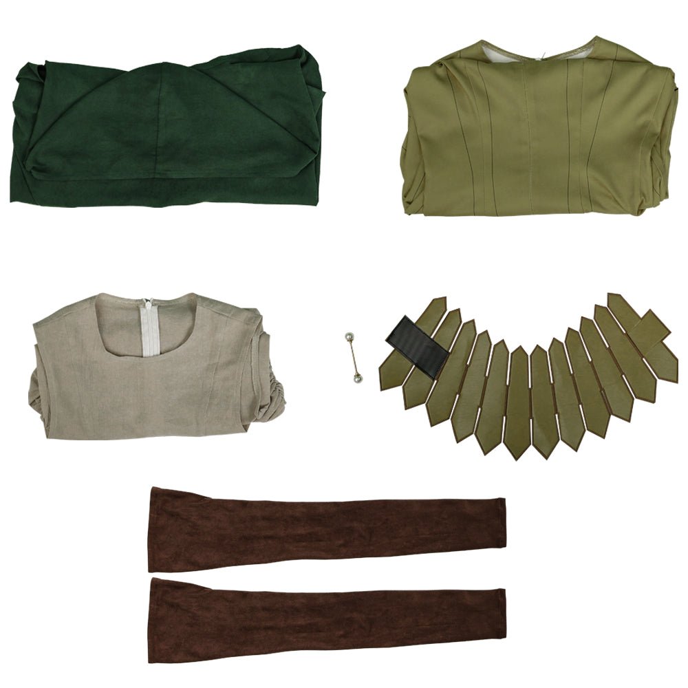 Delicious in Dungeon Cosplay Costume with Wig, Robe, Everak Bathhouse Outfit, Halloween - Coscosmos Delicious in Dungeon Cosplay Costume with Wig, Robe, Everak Bathhouse Outfit, Halloween - Coscosmos
