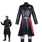 Delta Force Cosplay Costume: Warden Gehennos Leather Jacket and Trench Coat Suit - Coscosmos