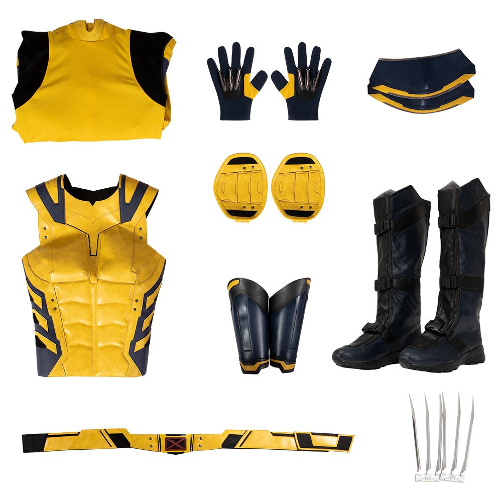 Deluxe Wolverine Cosplay Costume from Deadpool 3 - Movie - Inspired Outfit - Coscosmos Deluxe Wolverine Cosplay Costume from Deadpool 3 - Movie - Inspired Outfit - Coscosmos