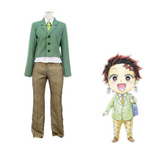 Demon Slayer: Kimetsu no Yaiba Kamado Tanjiro Uniform Cosplay Costume, High - quality Outfit - Coscosmos