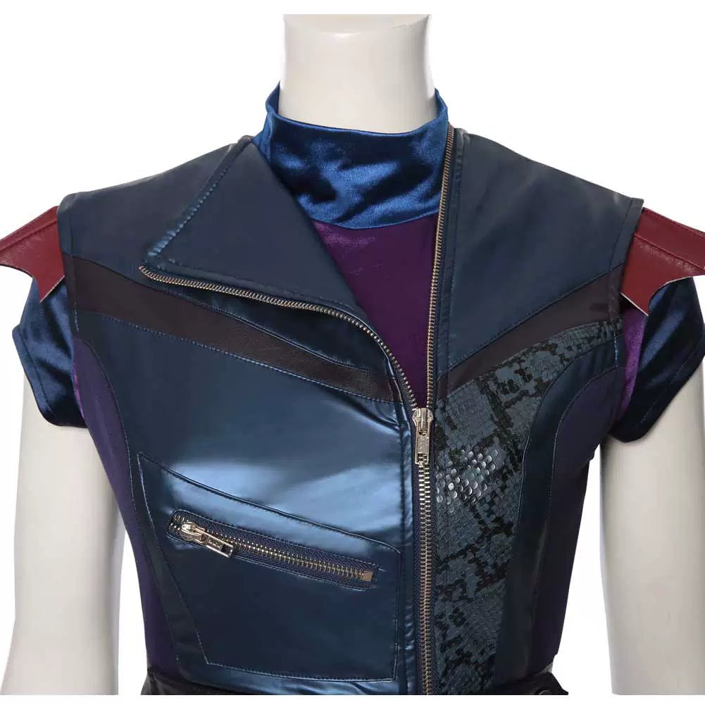 Descendants 3 Mal Cosplay Costume - Purple & Black Outfit for Women - Coscosmos Descendants 3 Mal Cosplay Costume - Purple & Black Outfit for Women - Coscosmos