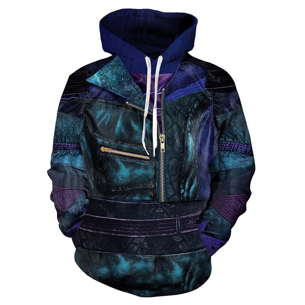 Descendants 3 Series 3D Digital Print Hoodie – Cosplay Anime Loose Jacket - Coscosmos Descendants 3 Series 3D Digital Print Hoodie – Cosplay Anime Loose Jacket - Coscosmos