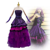 Descendants Princess Mal Series Cosplay Costume for Adults & Kids in Purple/Red/Blue/Pink - Coscosmos