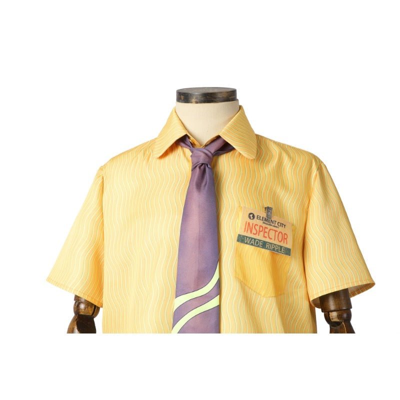 Disney Elemental Wade Ripple Cosplay Costume Halloween Outfit - Coscosmos Disney Elemental Wade Ripple Cosplay Costume Halloween Outfit - Coscosmos