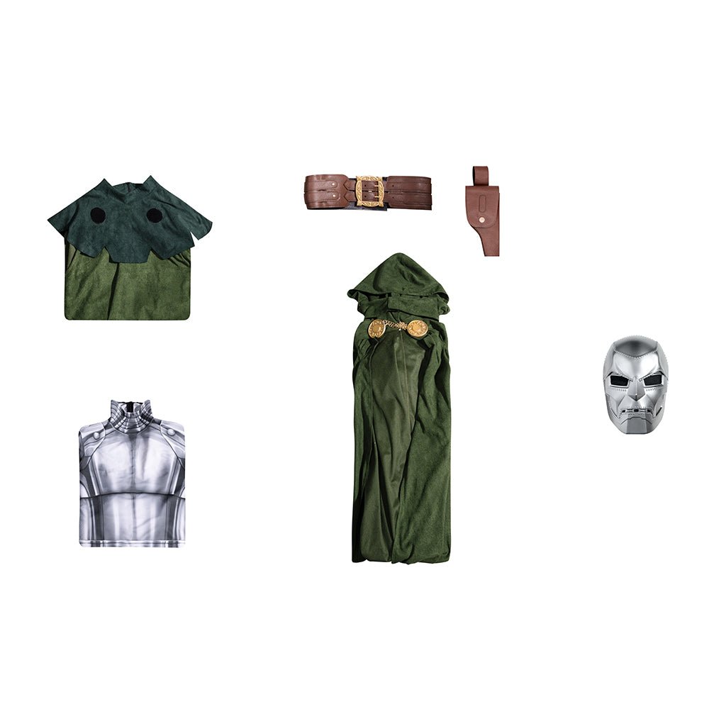 Doctor Doom Cosplay Costume - Premium Marvel Comics Anime Outfit - Coscosmos Doctor Doom Cosplay Costume - Premium Marvel Comics Anime Outfit - Coscosmos